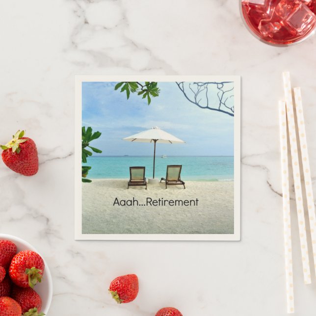 Serviette En Papier Aaah...Retraite (En situation)