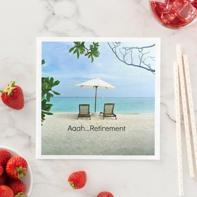 Serviette En Papier Aaah...Retraite (En situation)