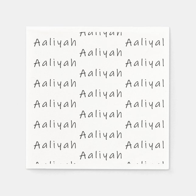 Serviette En Papier Aaliyah (Devant)