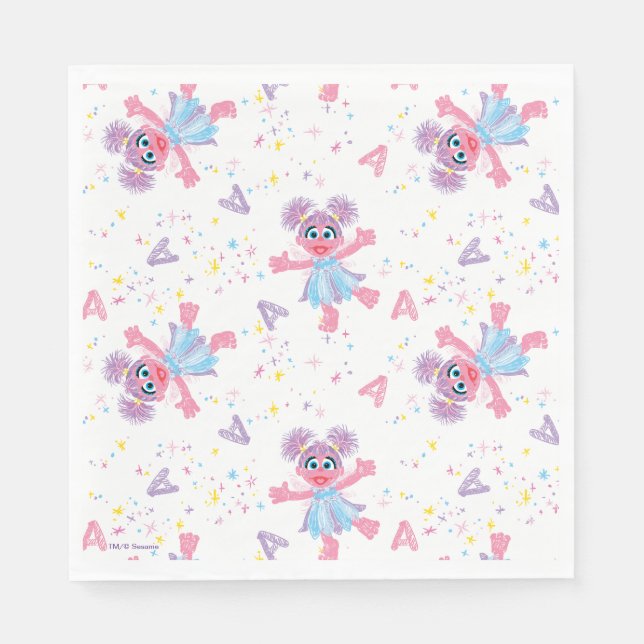 Serviette En Papier Abby Cadabby Sparkle Motif (Devant)