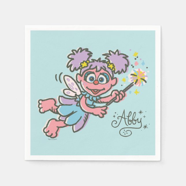 Serviette En Papier Abby Cadabby Volante (Devant)