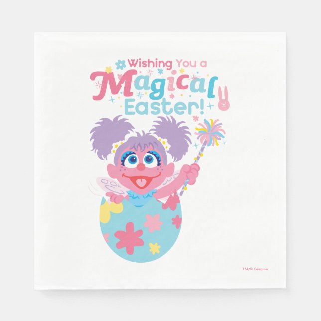 Serviette En Papier Abby de Pâques Cadabby (Devant)
