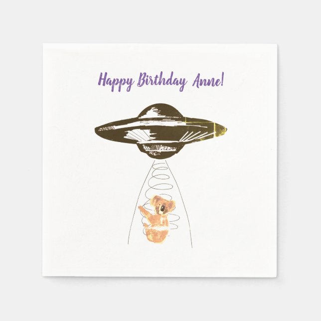 Serviette En Papier Abduction de Koala (Devant)