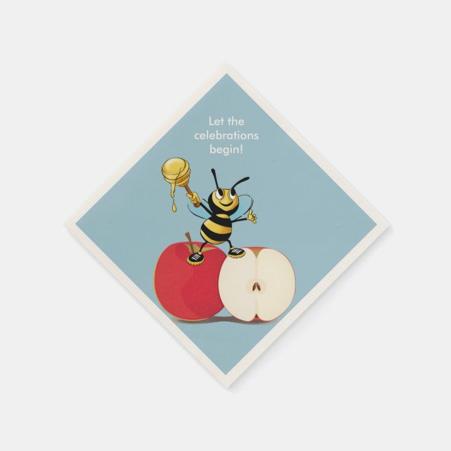 Serviette En Papier Abeille à miel Rosh HaShana (Coin)