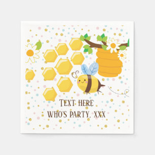 Serviette En Papier abeille, abeille miel, peigne de miel, Bumble bee
