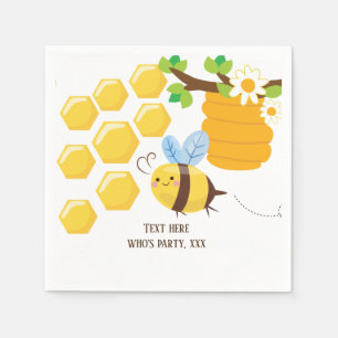 Serviette En Papier abeille, abeille miel, peigne de miel, Bumble bee