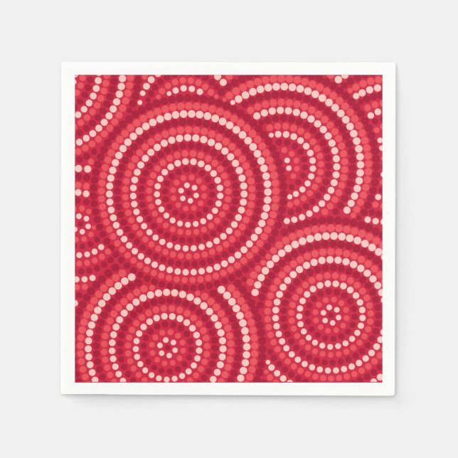 Serviette En Papier Aboriginal Dot Painting (Devant)