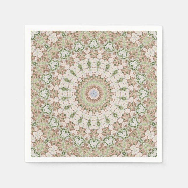 Serviette En Papier Abstract modern mosaic kaleidoscopic (Devant)