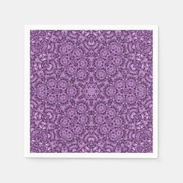 Serviette En Papier Abstract modern mosaic kaleidoscopic (Devant)