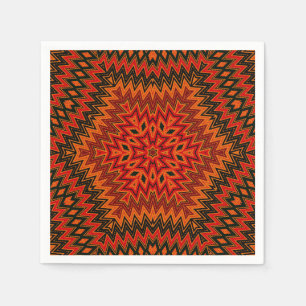 Serviette En Papier Abstract modern mosaic kaleidoscopic