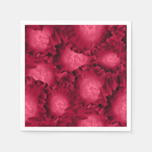 Serviette En Papier Abstract red roses poppy flowers floral romantic