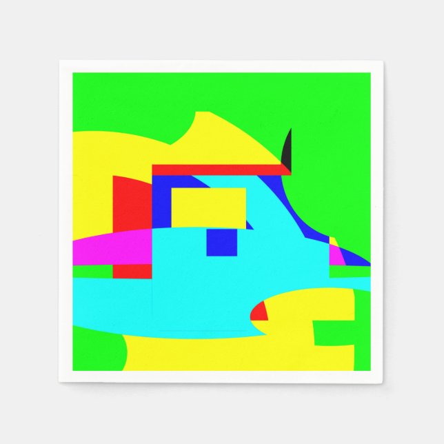 Serviette En Papier Abstrait (Devant)