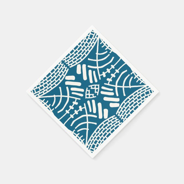 Serviette En Papier abstrait doodle moderne (Coin)