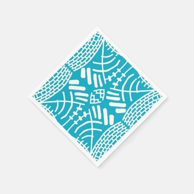 Serviette En Papier abstrait doodle moderne (Coin)