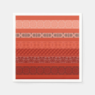Serviette En Papier Abstrait moderne géométrique ornementale rétro pat