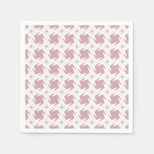 Serviette En Papier Abstrait rose (Devant)