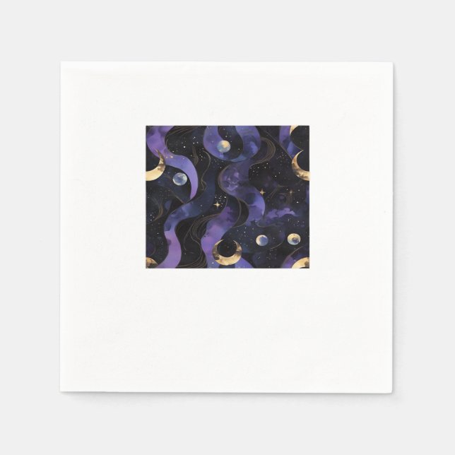 Serviette En Papier Abstrait Whimsigoth Motif Classic (Devant)