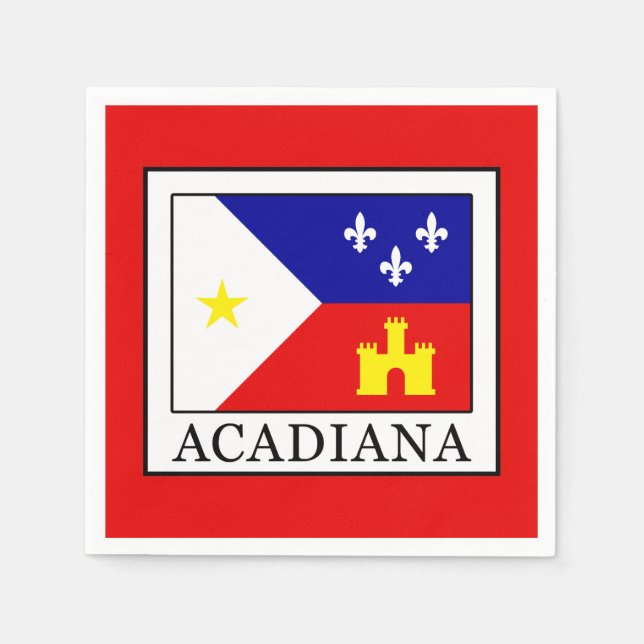 Serviette En Papier Acadiana (Devant)