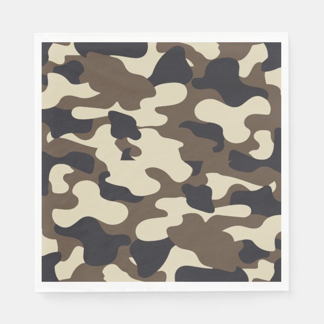 Serviette En Papier Accessoires Camouflage (Devant)