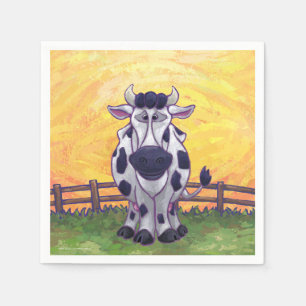 Serviette En Papier Accessoires Cuisine Cute Cow