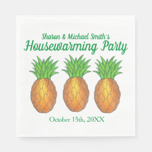Serviette En Papier Accueil ananas Open House House House House House