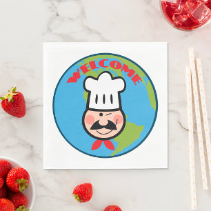 Serviette En Papier Accueil Chefs