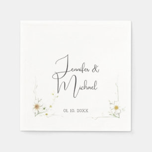 Serviette En Papier Accueil minimaliste Mariage moderne