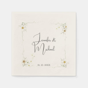 Serviette En Papier Accueil minimaliste Mariage moderne