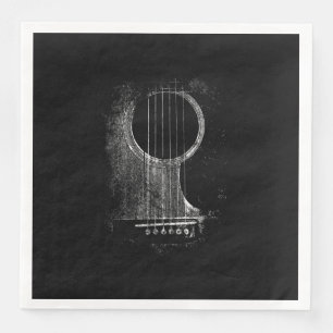 Serviette En Papier Acoustic Guitar Player