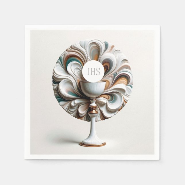 Serviette En Papier Acrylique pour Communion Host et Chalice (Devant)