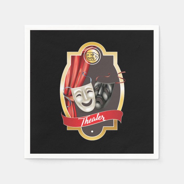 Serviette En Papier Acteurs dramatiques Actrice Théâtre de Broadway Fi (Devant)