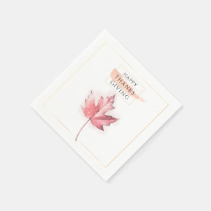 Serviette En Papier Action de grâce élégante et tendance