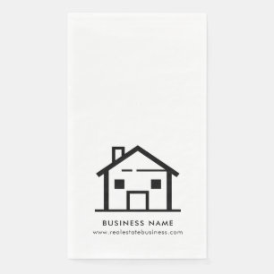 Serviette En Papier Activité de l'agent immobilier moderne
