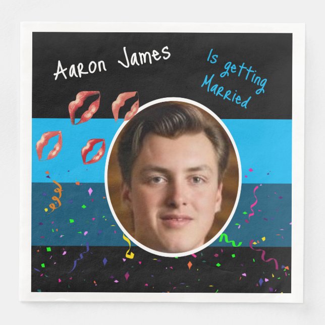 Serviette En Papier Activité de l'enterrement de vie de garçon drôle p (Devant)