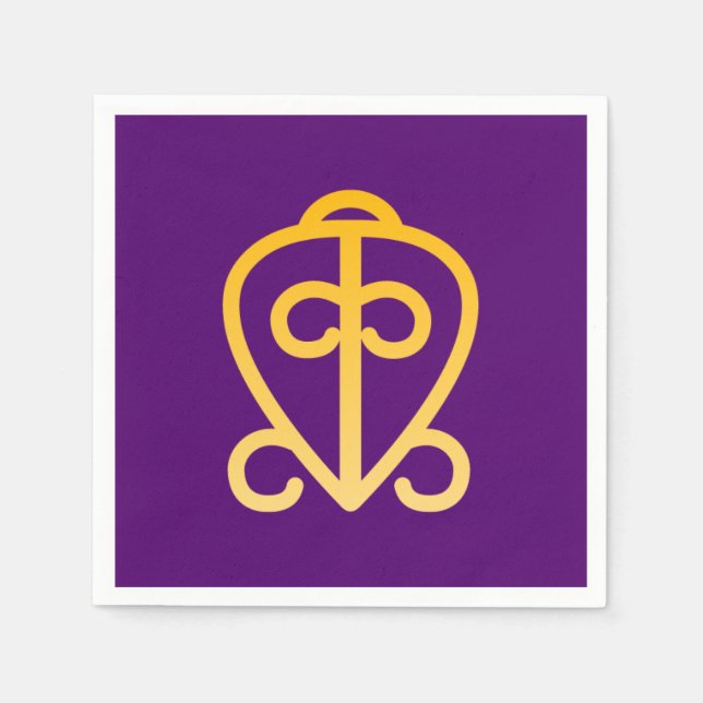 Serviette En Papier Adinkra africaine (Devant)