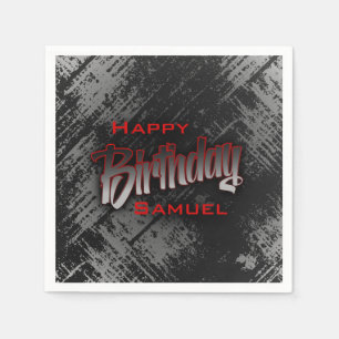 Serviette En Papier Ado Boy Anniversaire