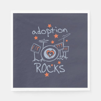 Serviette En Papier Adoption Rocks Party Napkin