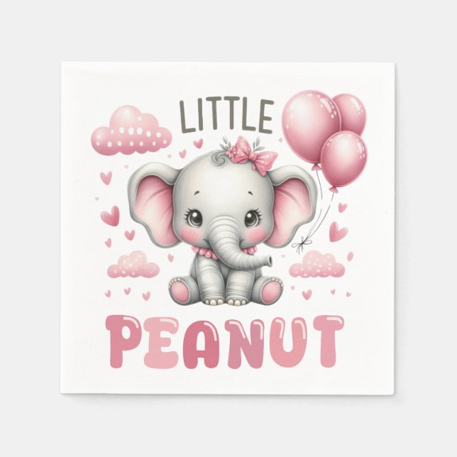 Serviette En Papier Adorable Girl Little Peanut  (Devant)