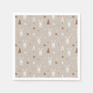Serviette En Papier Adorable lapin Enfants Motif serviettes