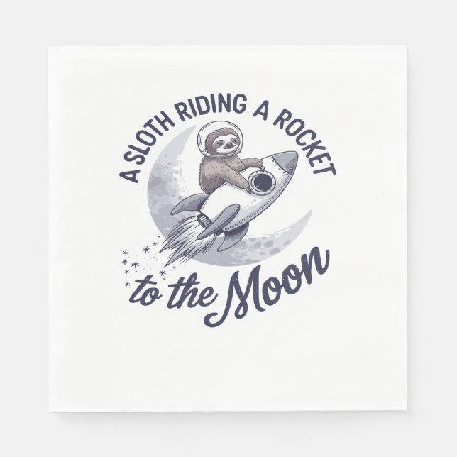 Serviette En Papier Adorable Parcours d'astronaute (Devant)