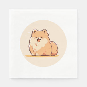 Serviette En Papier Adorable T-shirt Chow Chow Classic (5)