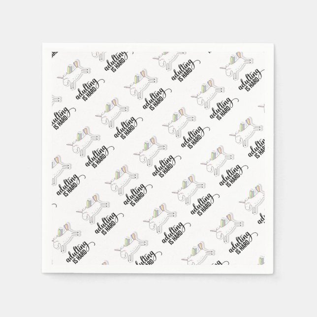 Serviette En Papier Adulte est dur et drôle (Devant)