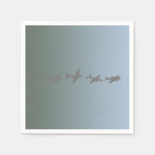 Serviette En Papier Aéronefs 2ème guerre mondiale