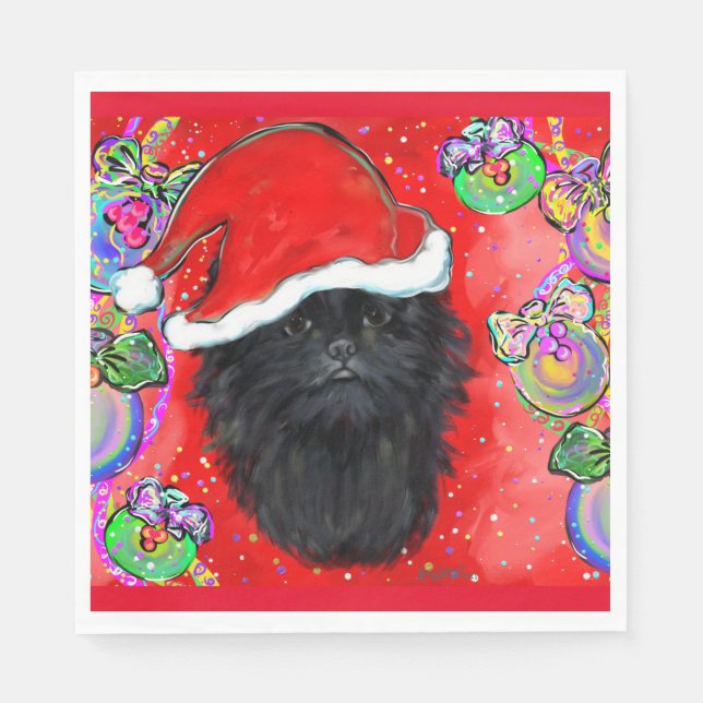 Serviette En Papier Affenpinscher (Devant)