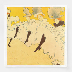 Serviette En Papier Affiche de la danseuse jaune de Toulouse Lautrec