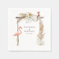 Africain Safari Boho Floral Monogramme