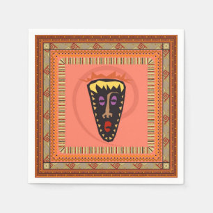 Serviette En Papier African mask