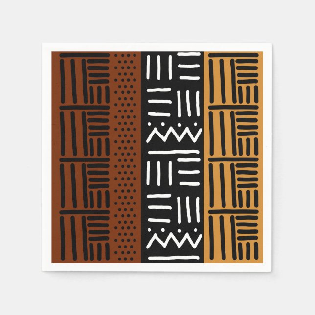 Serviette En Papier African Party, Mariage Napkins (Devant)