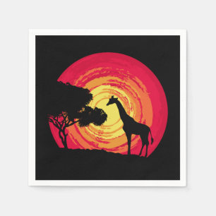 Serviette En Papier African sunset