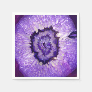 Serviette En Papier Agate pourpre Geode de Falln